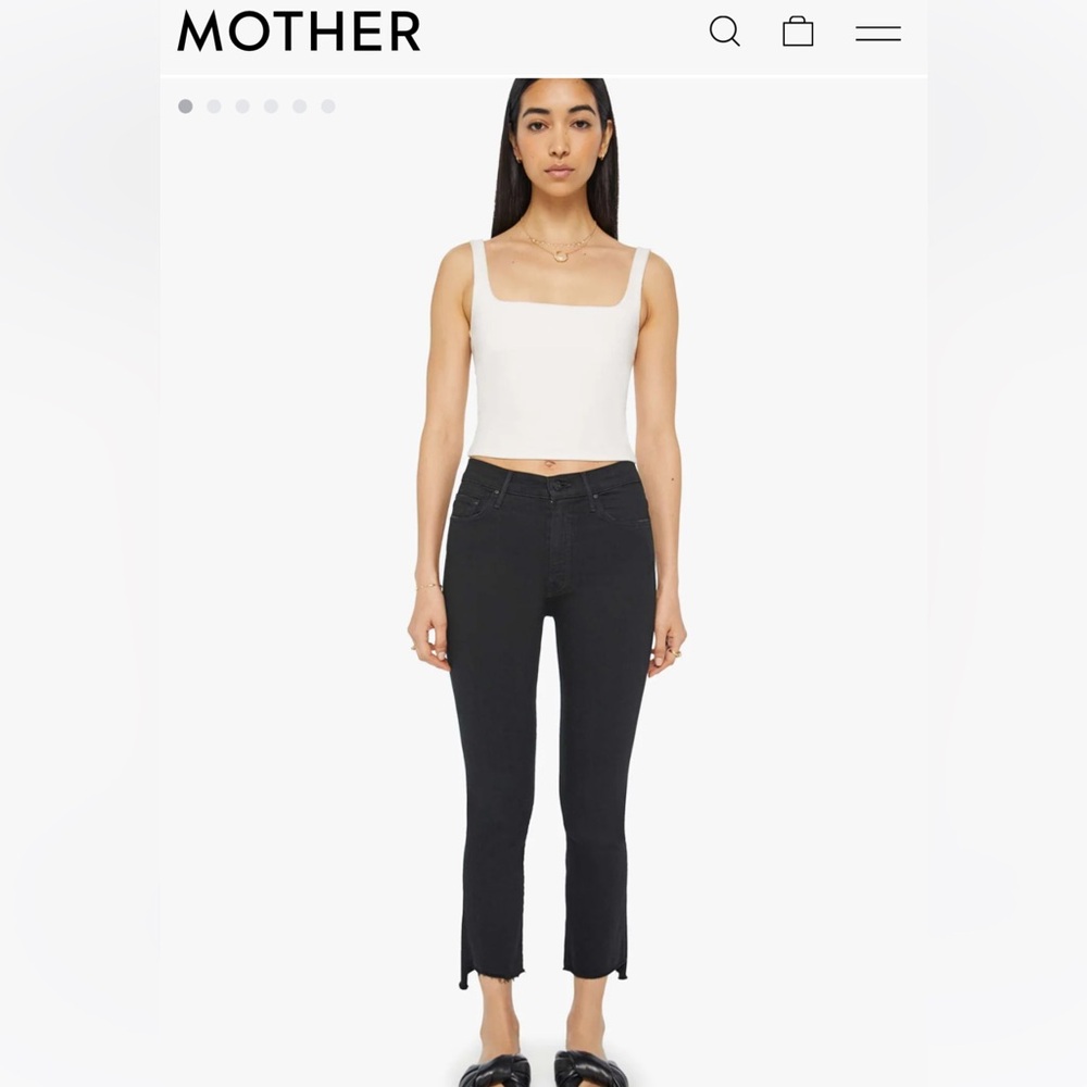 MOTHER denim insider crop jeans